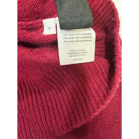 Naadam Cranberry Polo Sweater
Wool Cashmere bland Medium - Picture 5 of 6